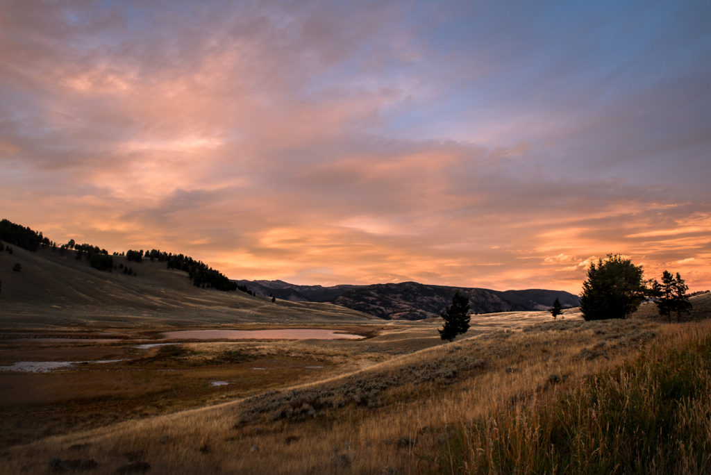 Yellowstone National Park Sunset