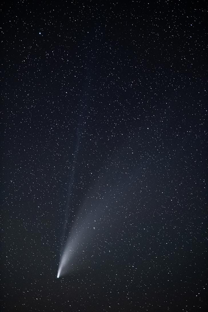 comet NEOWISE night photography